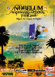 Affiche nobelum bodyboard national tour 2008