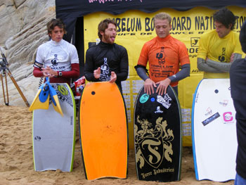 podium coupe de france de bodyboard : Salaun, Chabert, Senamaud, Duret