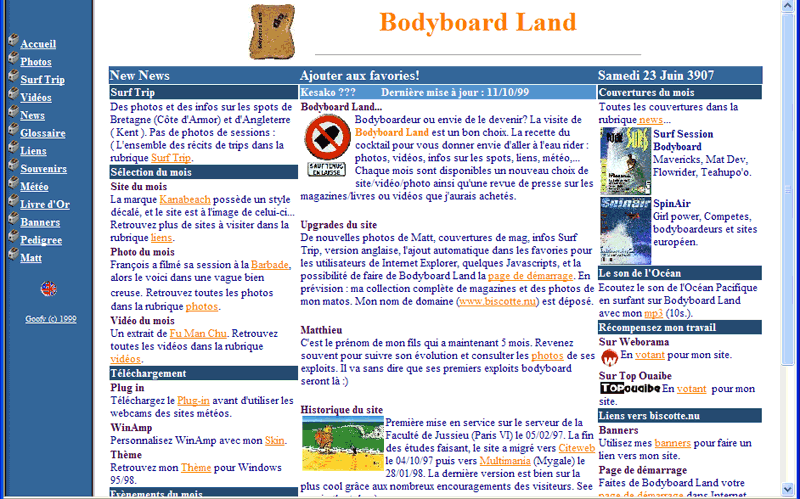 bodyboard land en 2000