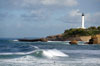 vague biarritz grande plage phare