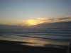 coucher de soleil sur plage centrale lacanau