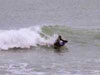 les conditions climatiques étaient dures (air 8°C eau 9°C), les vagues moyennes, 1m à 1m20, vent on shore