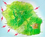 Cliquez sur la carte de la Réunion pour les spots